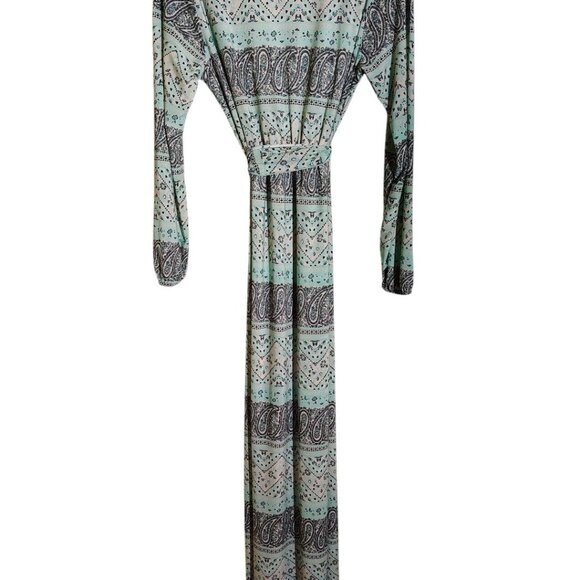 Espresso Dress, Size Large, Turquoise/Black/White - Picture 2 of 2